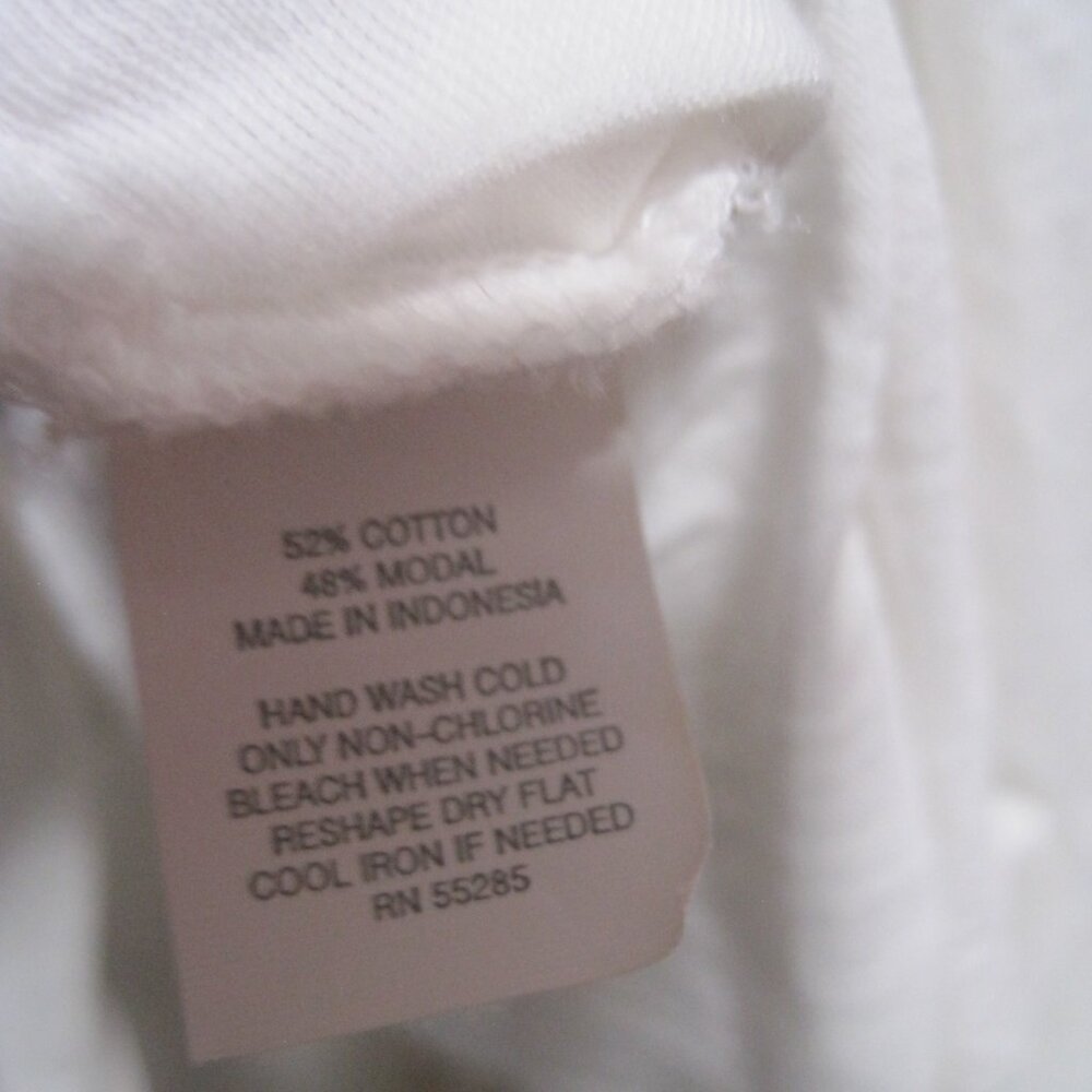 Women’s Express Solid White Cotton Modal Pullover… - image 7